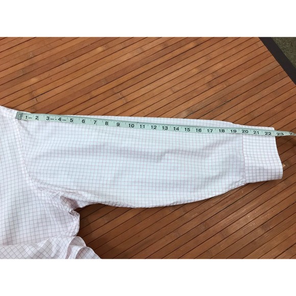 Men's TOMMY BAHAMA Pink, White Plaid Button Down DRESS‎ Shirt Sz 17 32-33 - Picture 8 of 8